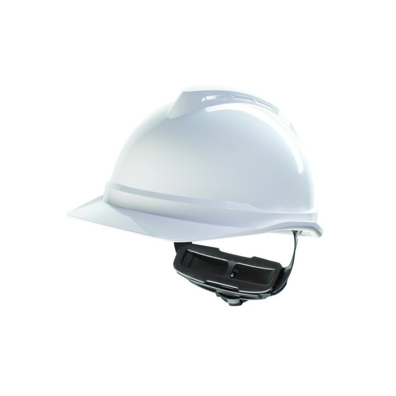 Casque de Chantier MSA V-Gard 500 Ventilé Coiffe Fas Trac III -