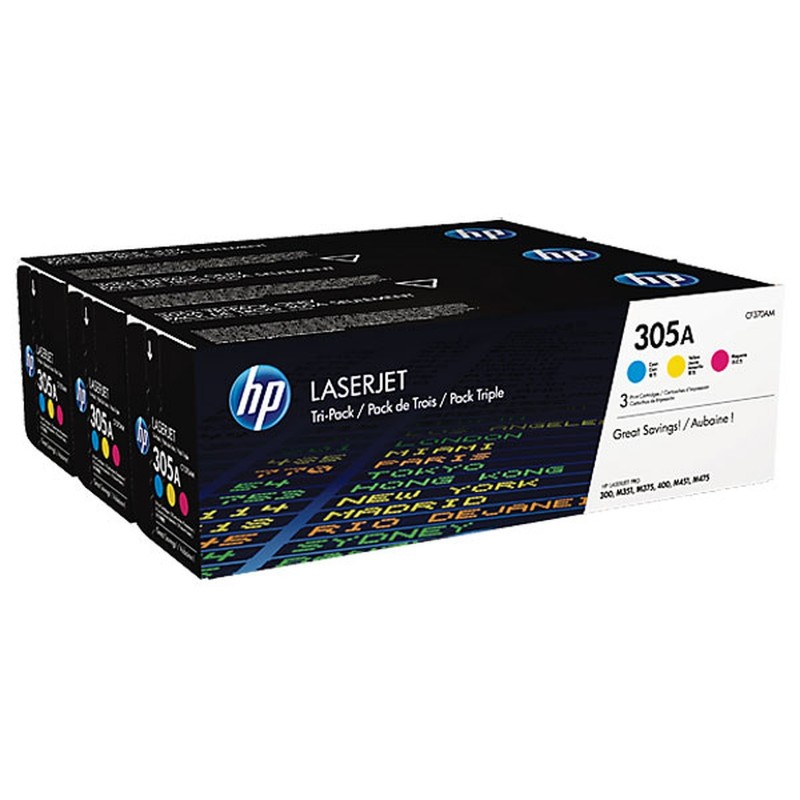 HP TriPack CF370AM (Cyan/Magenta/jaune)