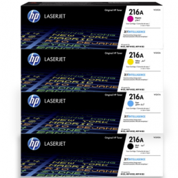 Lot 4 Cartouches De Toner Laser HP 216A - Black, Cyan, Yellow