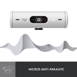 Webcam Full HD Logitech BRIO 500 Blanc