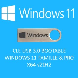 Clé USB Bootable + 1 Clé de Licence Windows 11 Professionnel