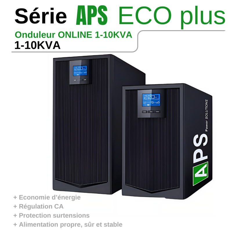 Onduleur APS - 1000 VA - 1 KVA Monophasé ECO Plus