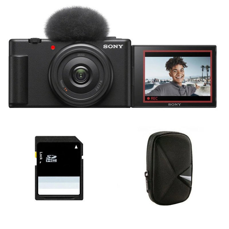 SONY Compact ZV-1F + Sac + SD 8 Go