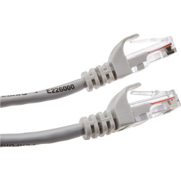 Câble Réseau FTP - Blindé Et Serti- 10m - Cat 6 - Gris
